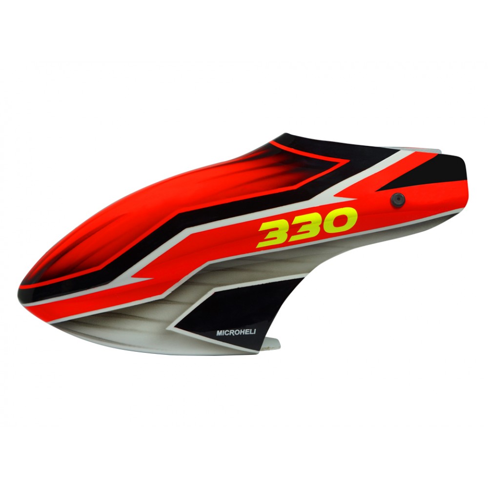 Airbrush Fiberglass Red Devil Canopy - BLADE 330X / 330S