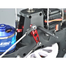 CNC Aluminum Elevator Control Lever Set (RED) - BLADE 450X/3D/330X/330S/ECLIPSE 360