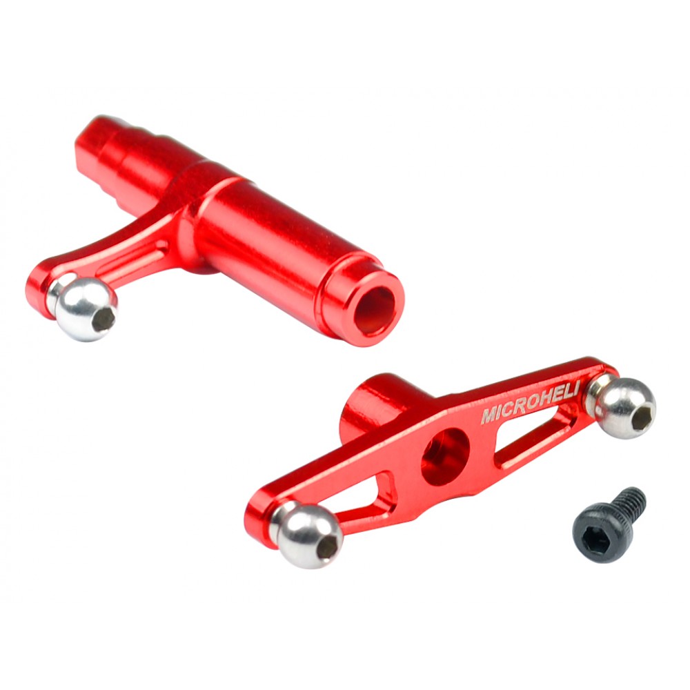 CNC Aluminum Elevator Control Lever Set (RED) - BLADE 450X/3D/330X/330S/ECLIPSE 360