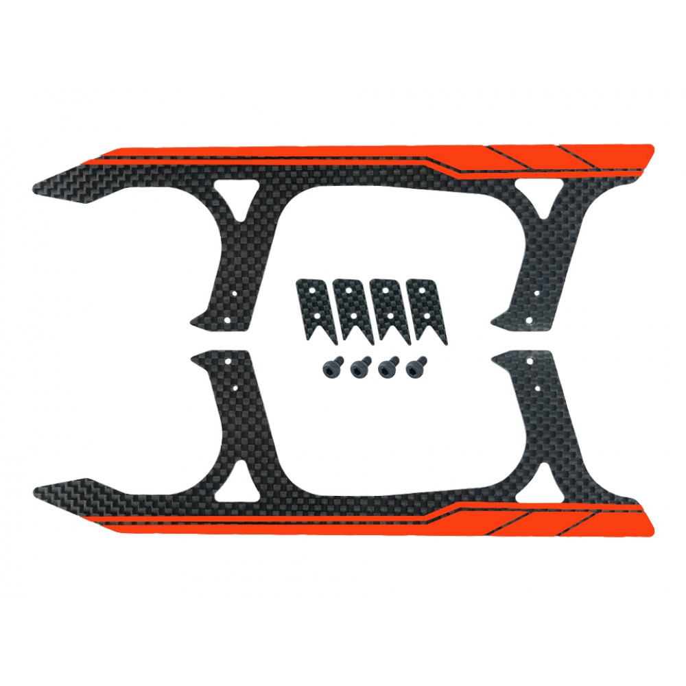 Carbon Fiber Landing Skids (RED)(for MH Landing Gear series BLADE 360CFX)