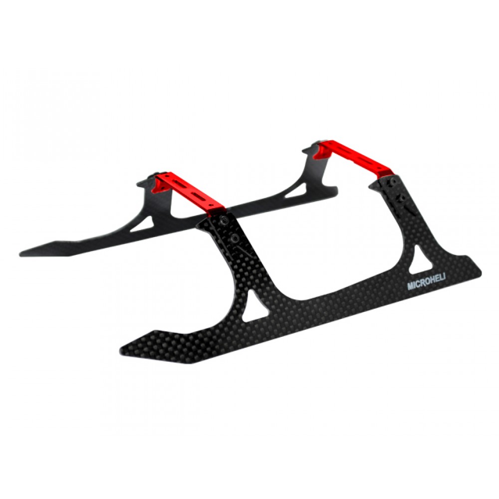 Aluminum/Carbon Fiber Landing Gear (RED) - BLADE 330X / 330S / 360 CFX / 450X / Fusion360