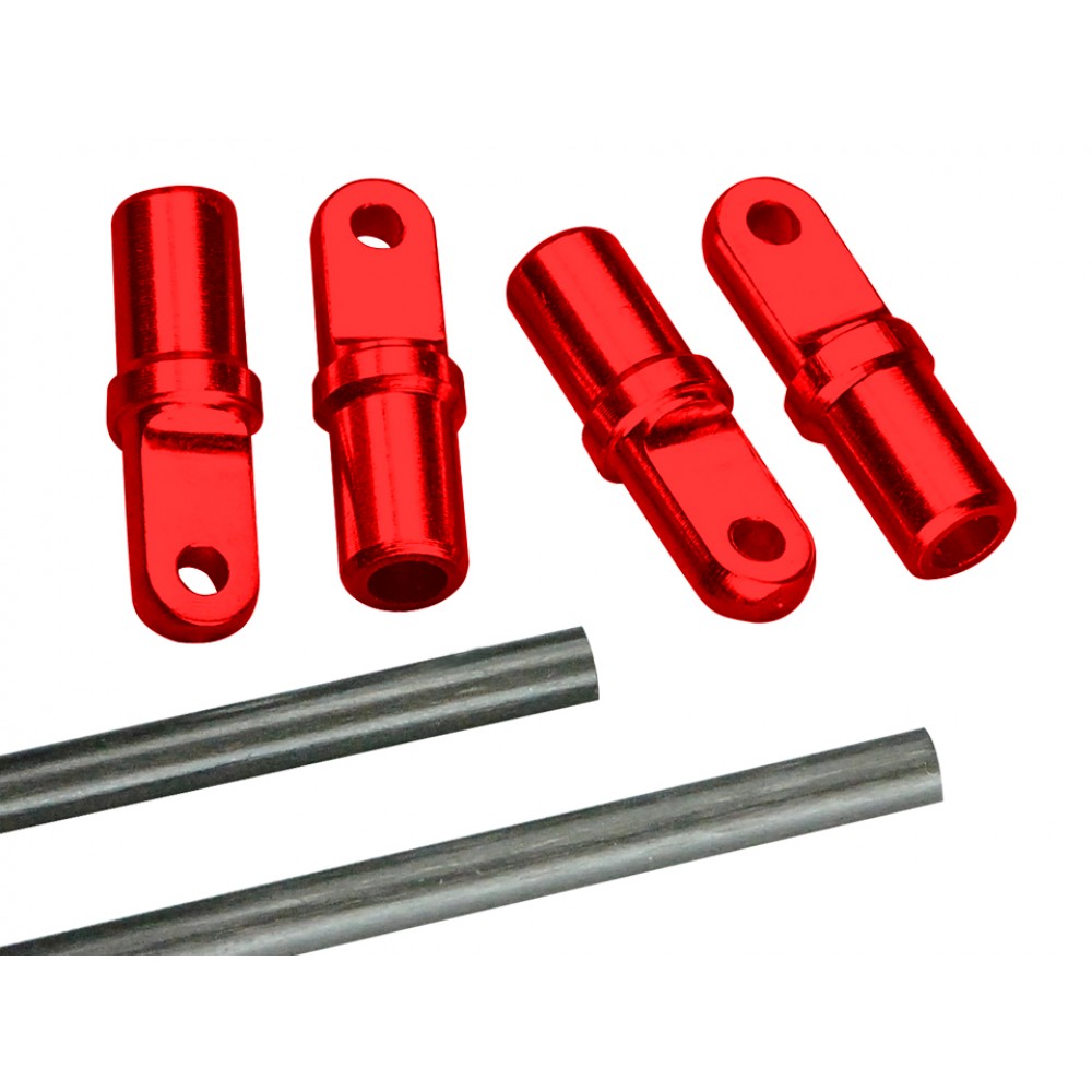Aluminum Tail Boom Support set (RED) - BLADE 450X/3D/330X/330S