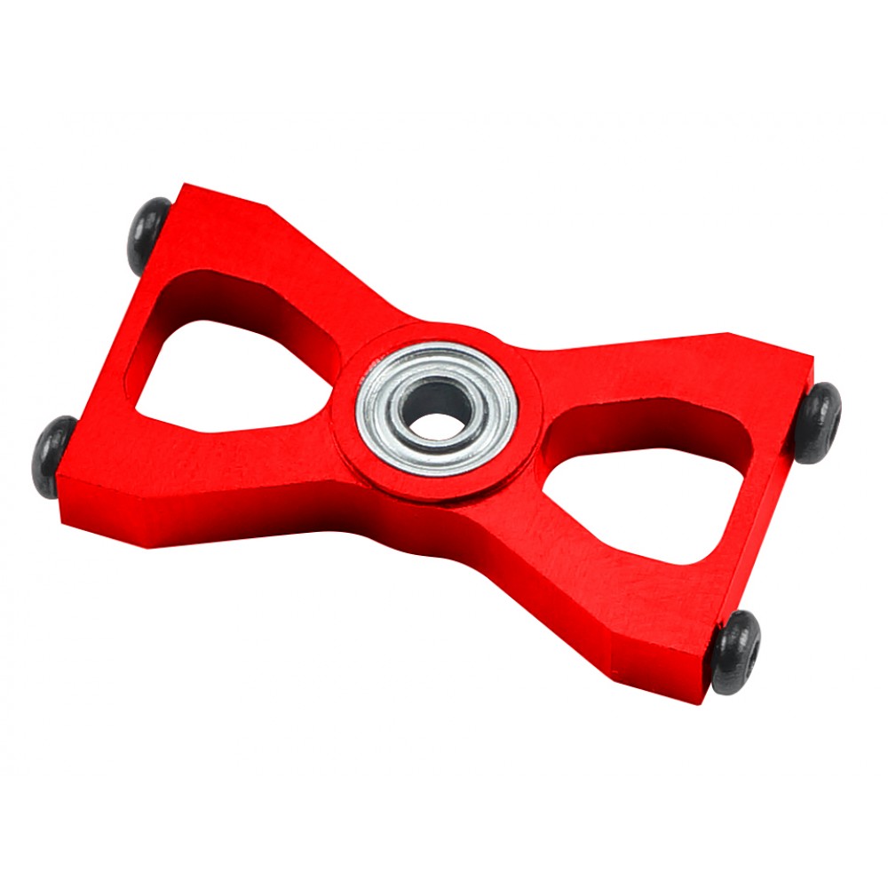 CNC Aluminum Tail Drive Shaft Lower Bearing Block Mount (RED) - BLADE 450X/3D/330X/330S