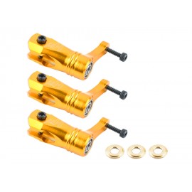 Aluminum Main Blade Grip W/ Thrust Bearing (GOLD) - BLADE 180 CFX TRIO