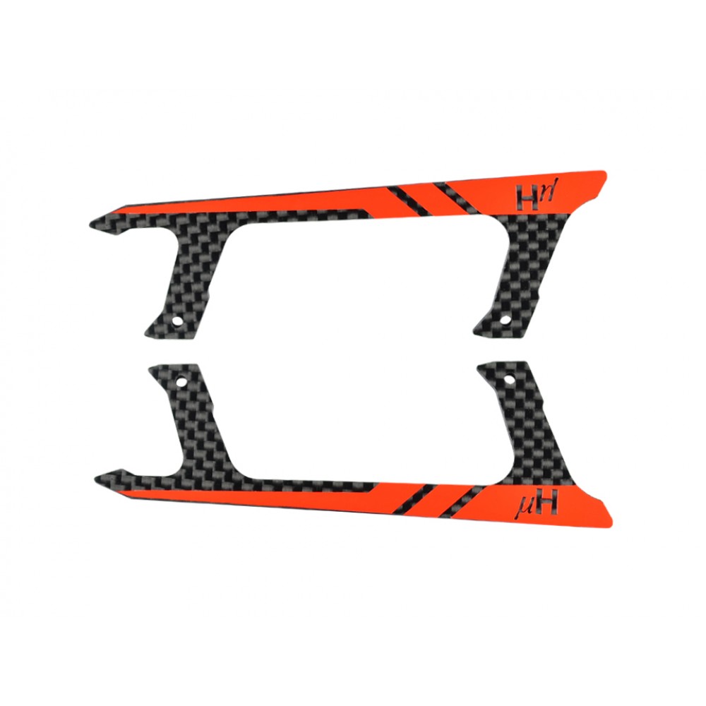 Low Profile Carbon Fiber Landing Skids (RED) - BLADE FUSION 180