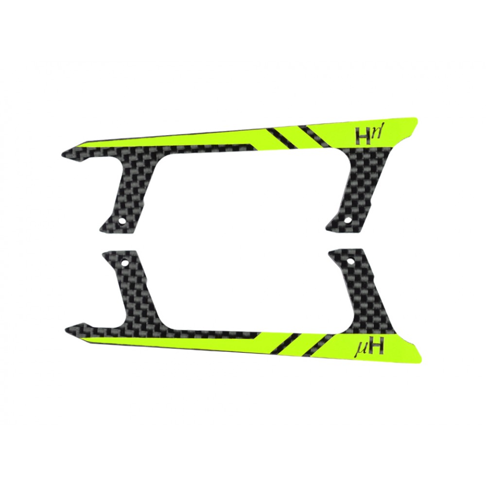 Low Profile Carbon Fiber Landing Skids (YELLOW) - BLADE FUSION 180