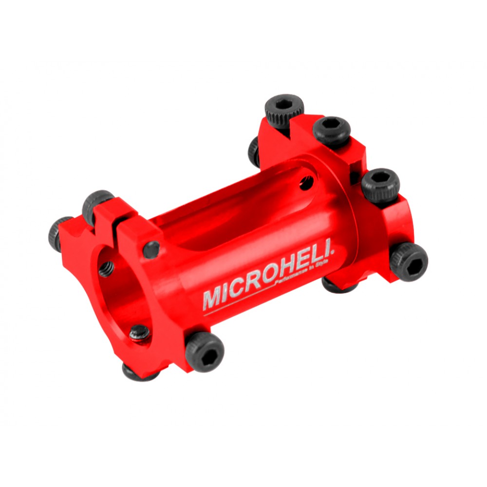 Aluminum Tail Boom Mount (RED) - BLADE FUSION 180
