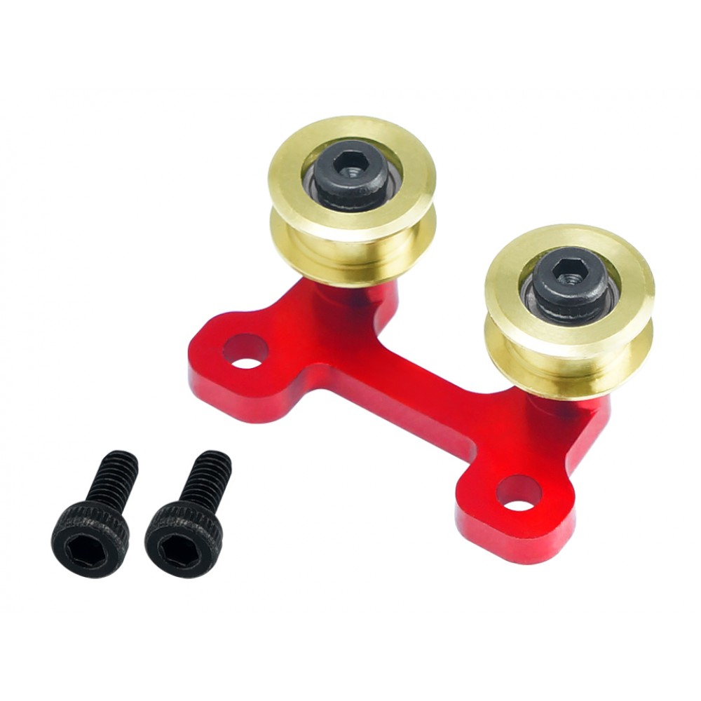 Aluminum/Brass Tail Belt Guide (RED) - BLADE FUSION 180