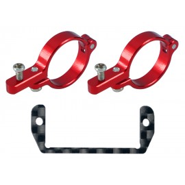 Aluminum Tail Servo Mount (RED) - BLADE FUSION 180 / Smart