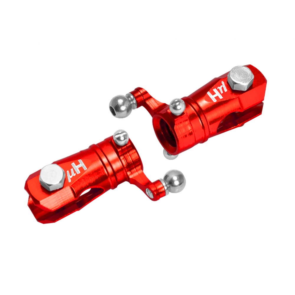 Double Bearing Weighted Tail Blade Grip set (RED) - BLADE FUSION 180 / Smart