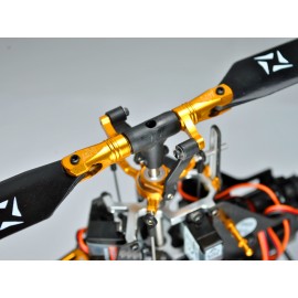 Aluminum Main Blade Grip w/ Thrust Bearing (RED) - BLADE FUSION 180