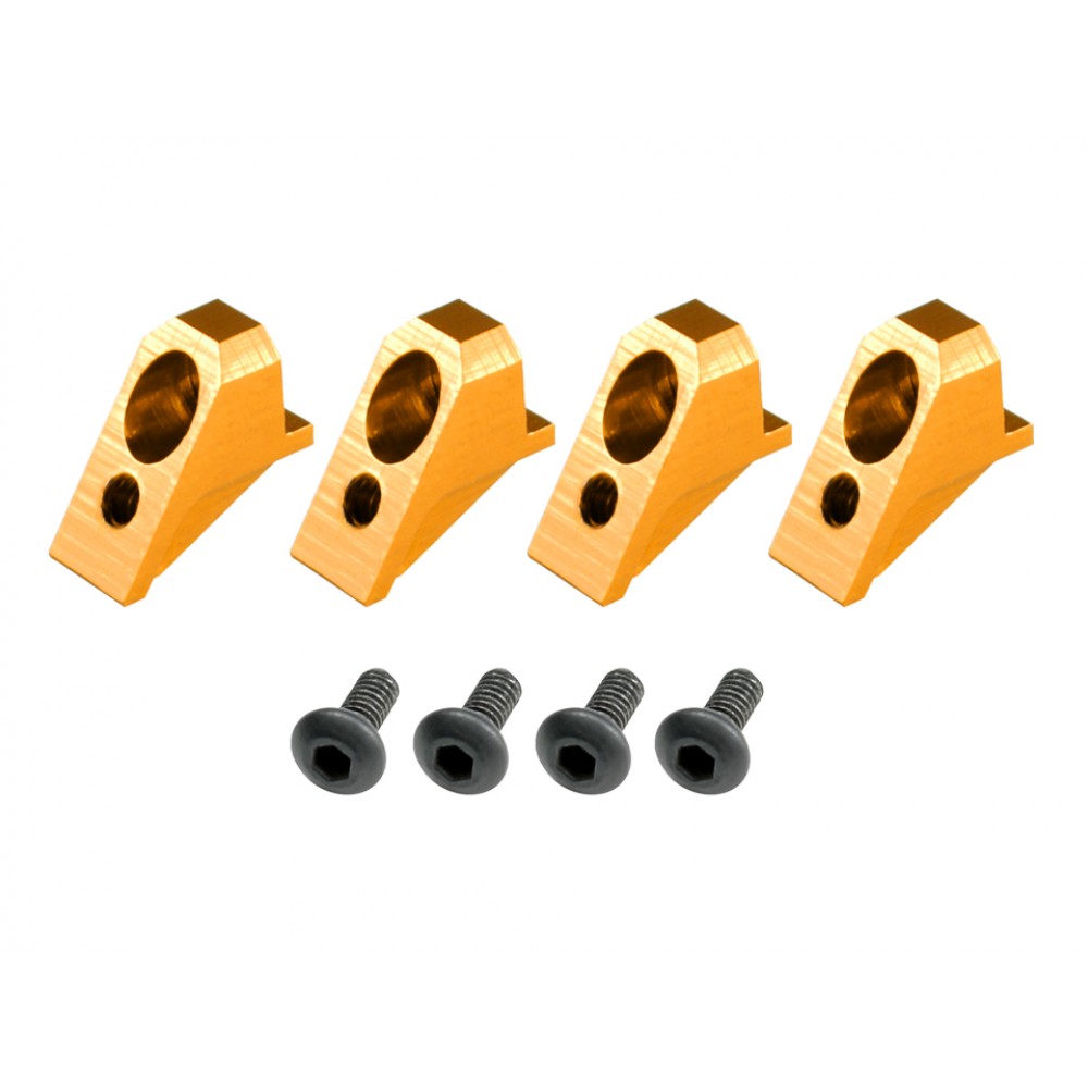 Aluminum Landing Gear Support Set (GOLD) - BLADE FUSION 180
