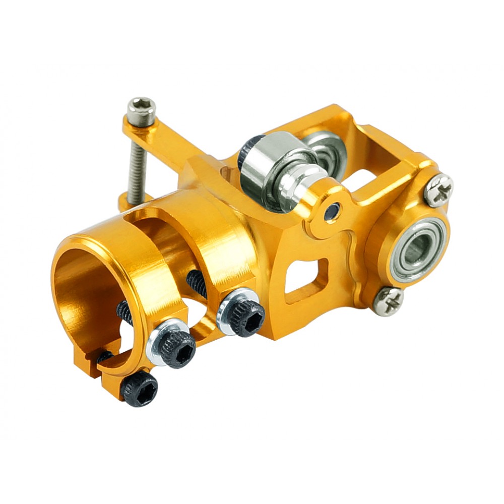 Precision CNC Aluminum Tail Pulley Case (GOLD) - BLADE FUSION 180 / Smart