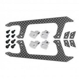 Low Profile Matte Carbon Fiber Landing Gear "U" Style - BLADE FUSION 180 Smart