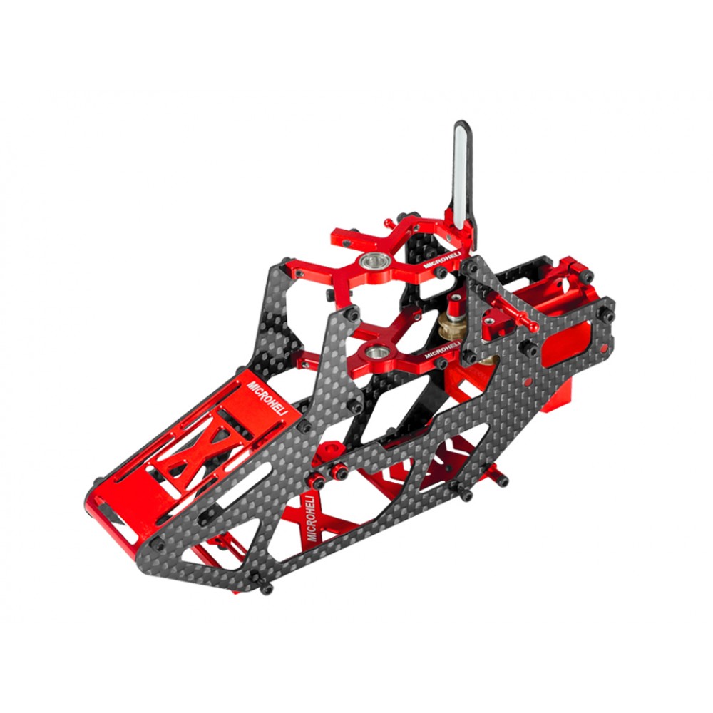 Aluminum/Carbon Fiber Main Frame (RED) - BLADE FUSION 180 Smart