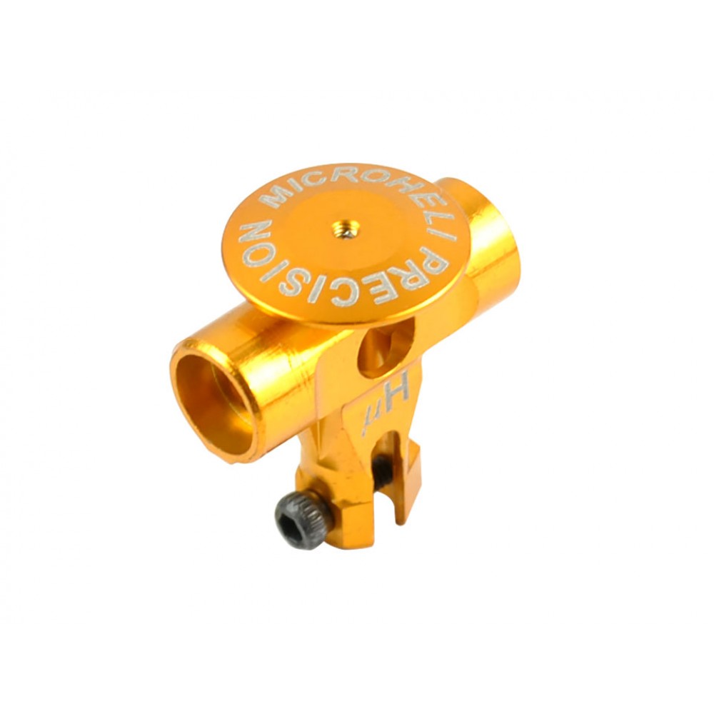 Precision CNC Aluminum Main Rotor Hub w/ Button (GOLD) - BLADE FUSION 180 / Smart