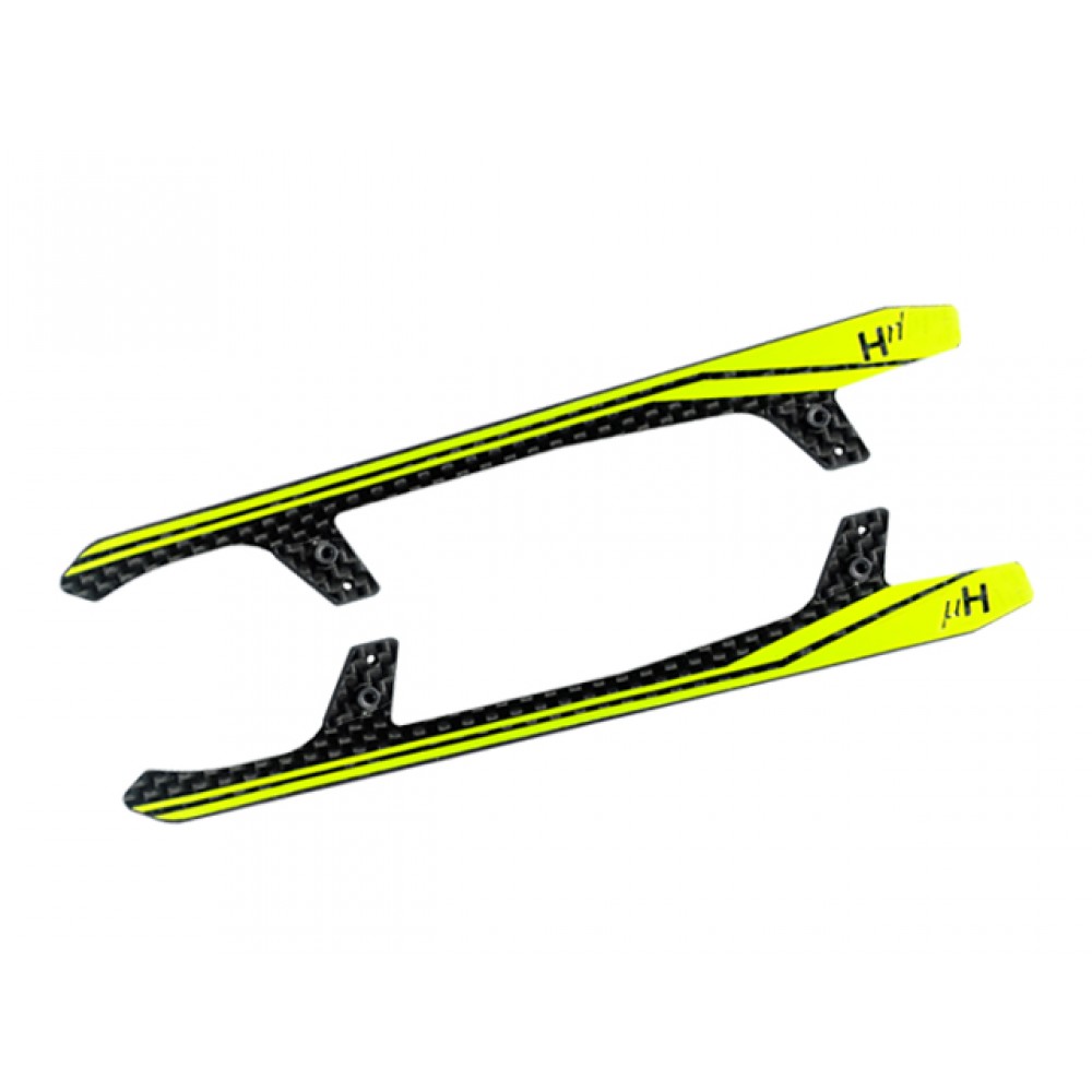 Carbon Fiber Landing Skids "A" Style (YELLOW) - BLADE FUSION 270