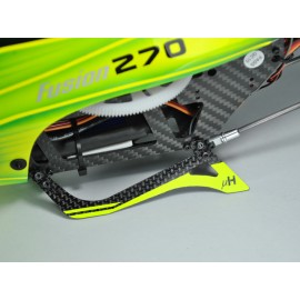 Carbon Fiber Landing Skids "B" Style (YELLOW) - BLADE FUSION 270