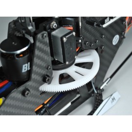 CNC Delrin Main Gear w/ Auto-Rotation Hub set (RED) - BLADE FUSION 270