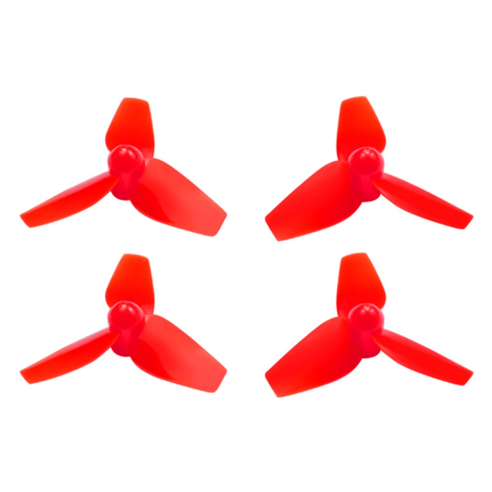 Plastic 3-Blade Propeller 40mm/1.0mm Shaft CW/CCW Set (RED)
