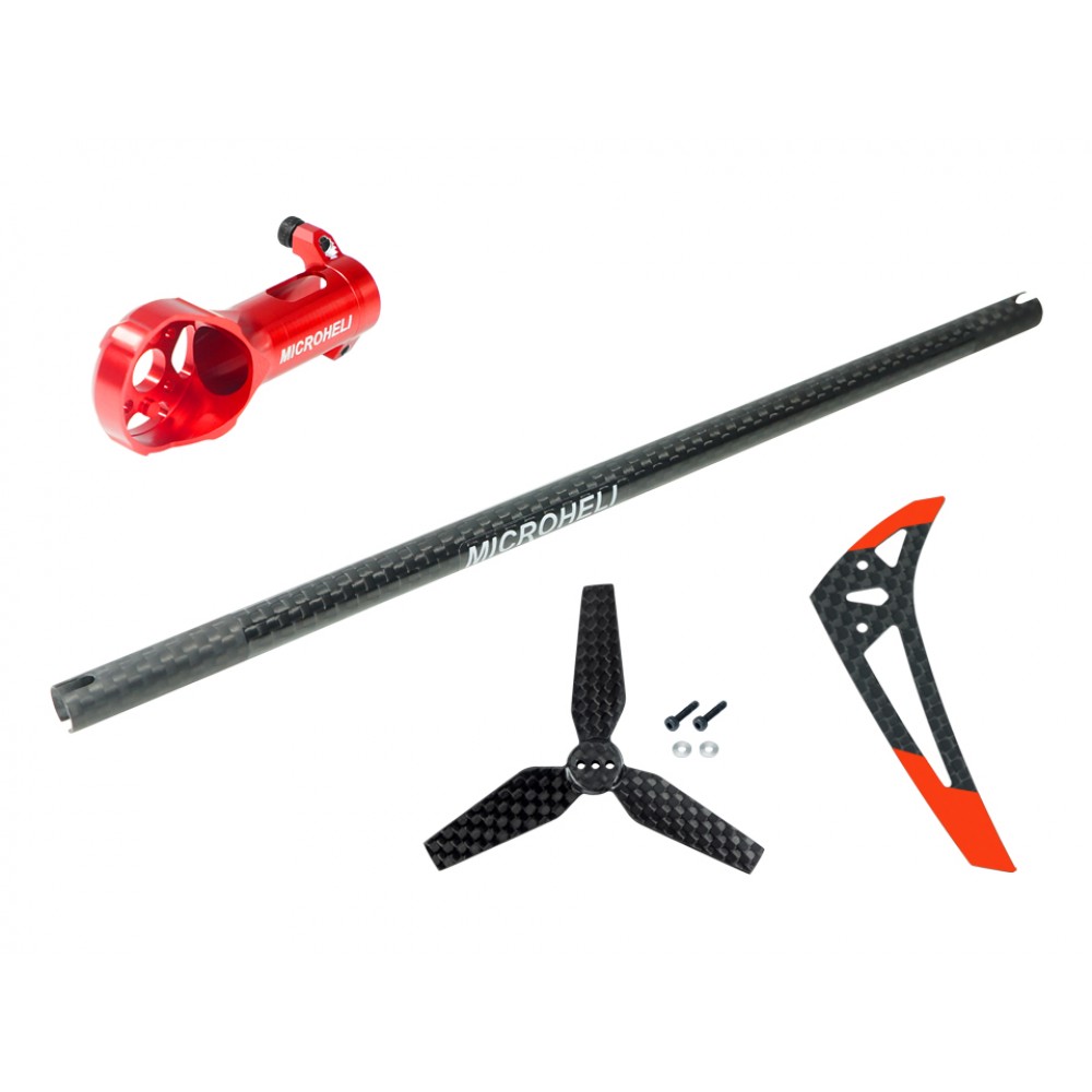 CNC Carbon Tail Power Package (RED) - BLADE INFUSION 180