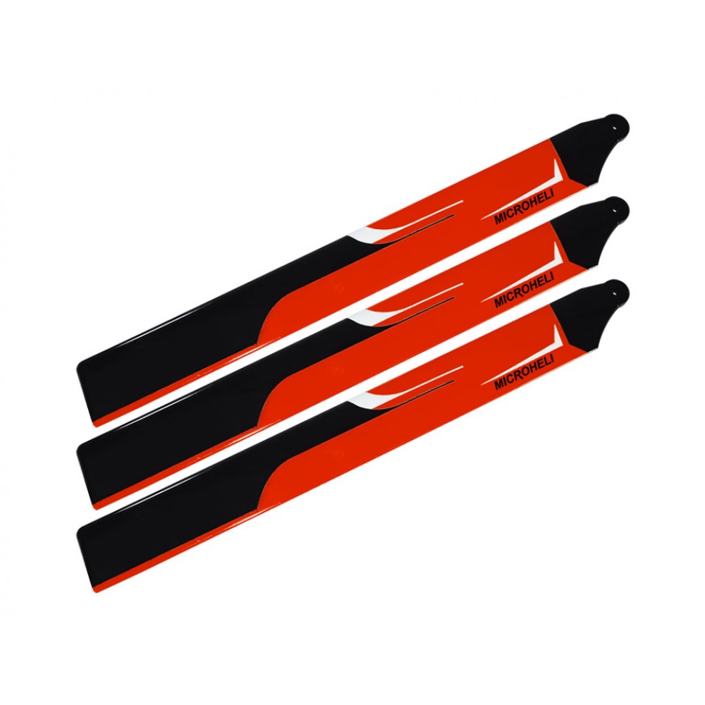 Carbon Plastic Triple Main Blade (For MH-I180001TGR Series)(RED)