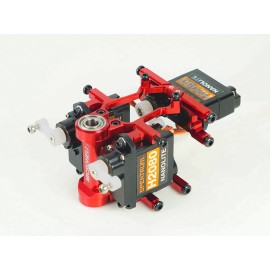 Aluminum Main Shaft Bearing Block w/ Servo Mount - BLADE INFUSION 180