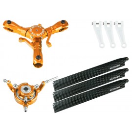 CNC Triple Carbon Fiber Blades Conversion Set (GOLD) - BLADE INFUSION 180