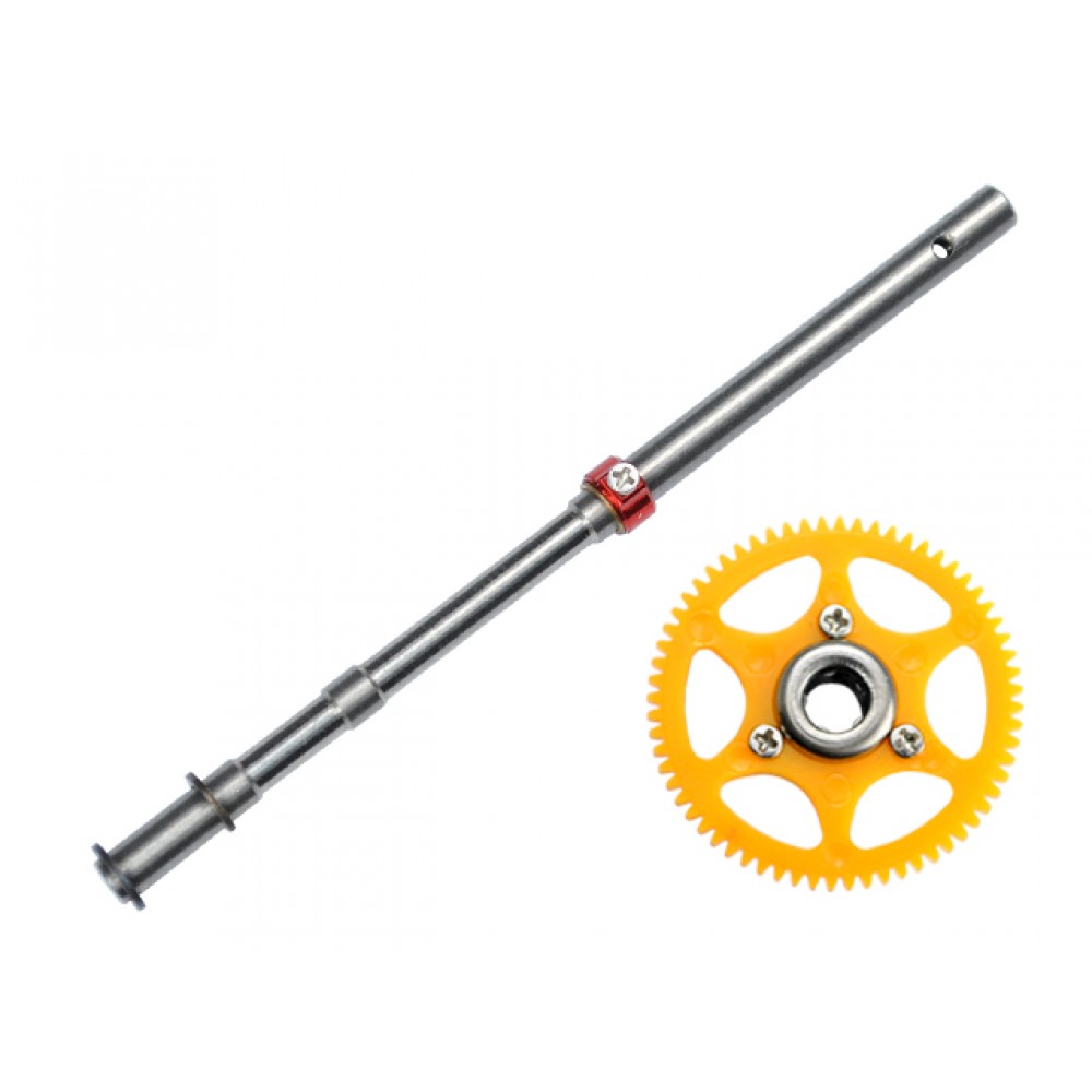 Delrin Main Gear w/ Auto-Rotation Hub set (RED) - BLADE MCPX/S