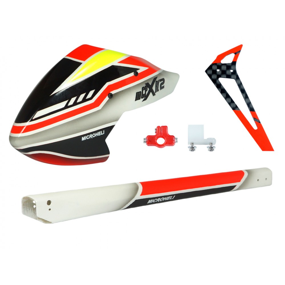 Airbrush Fiberglass Black Eye Fuselage - BLADE MCPX BL2