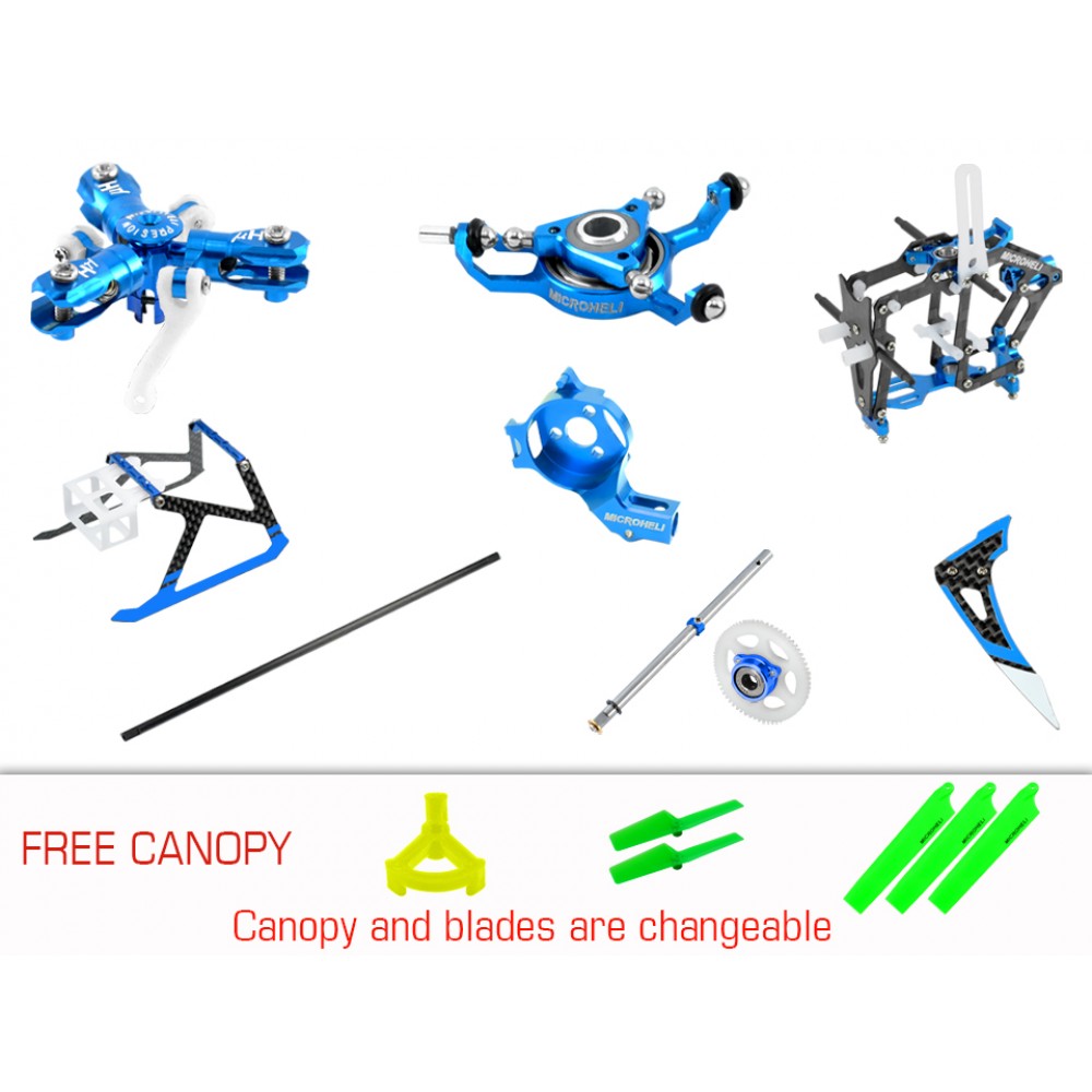 CNC Triple Blades Performance Package (BLUE) - BLADE MCPX BL2