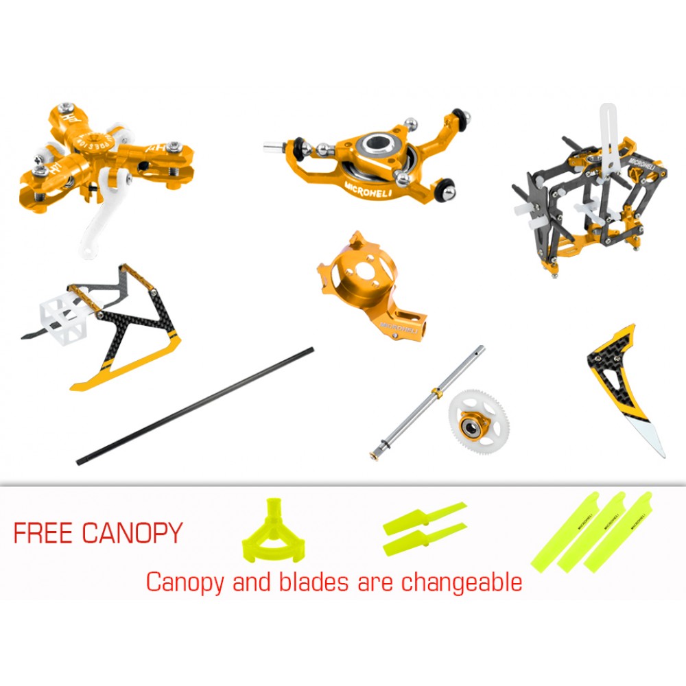 CNC Triple Blades Performance Package (GOLD) - BLADE MCPX BL2