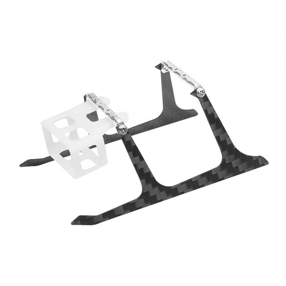 Low Profile Carbon Fiber Landing Gear w/ CNC Delrin Battery Mount - BLADE MCPX BL2