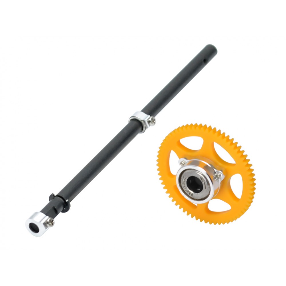 Carbon Main Shaft/Molded Main Gear/Auto-Rotation Hub Set - BLADE MCPX BL2