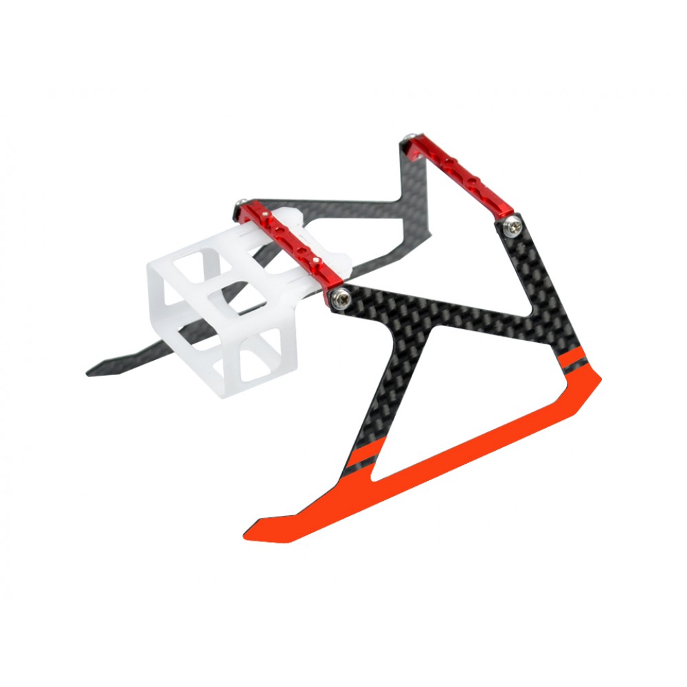 Aluminum/Carbon Fiber Landing Gear (RED) - BLADE MCPX BL2