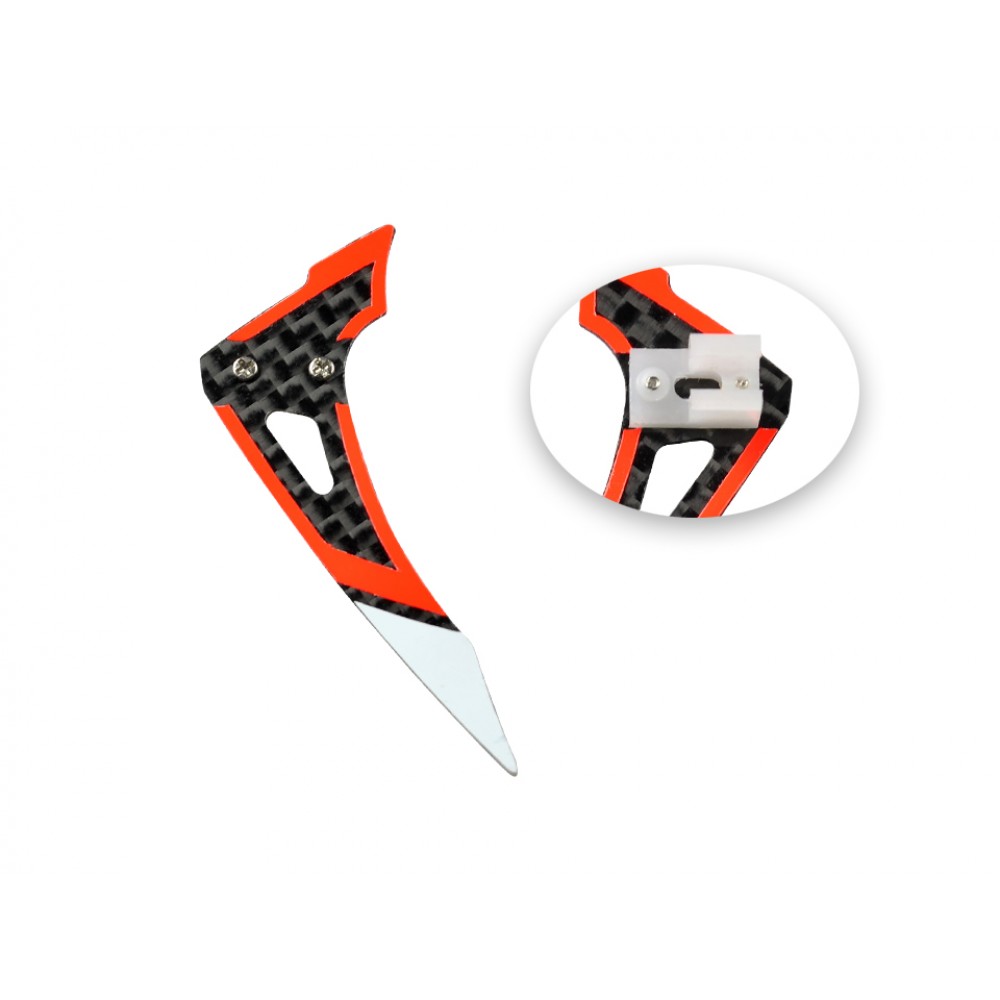 Carbon Fiber Vertical Fin set (RD) - BLADE MCPX BL2