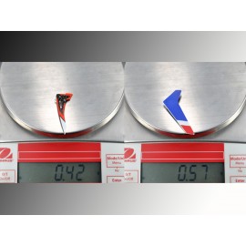 Carbon Fiber Vertical Fin set (RD) - BLADE MCPX BL2