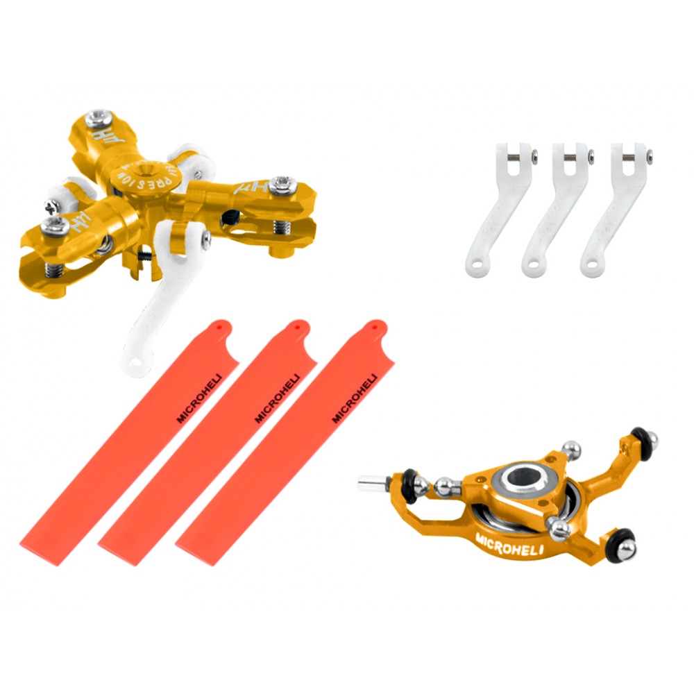 CNC Triple Red Blades Conversion set (GOLD) - BLADE MCPXBL / BL2