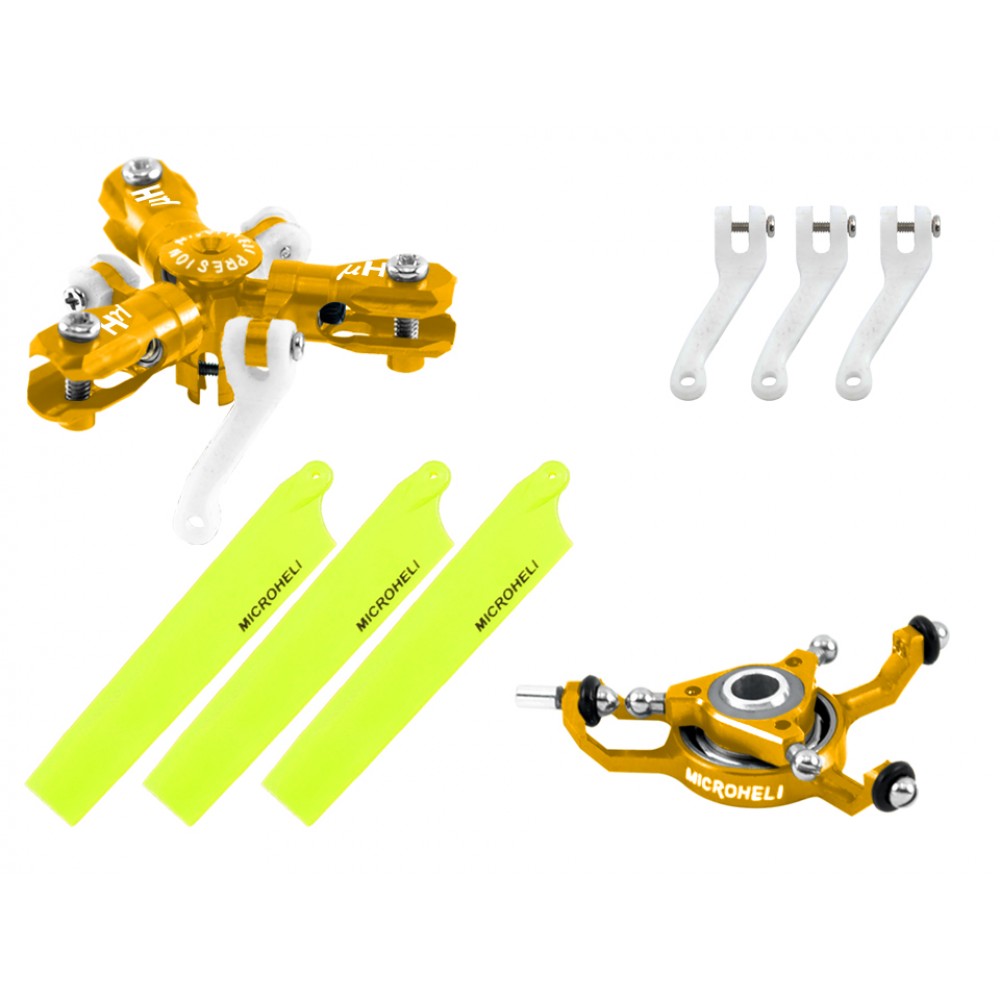 CNC Triple Yellow Blades Conversion set (GOLD) - BLADE MCPXBL / BL2