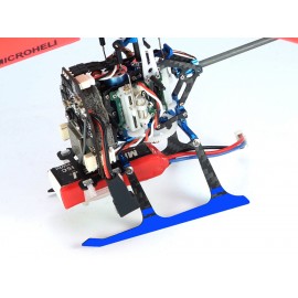 Low Profile Carbon Fiber Landing Gear w/ Adjustable Battery Mount (BLUE) - BLADE MCPX BL2