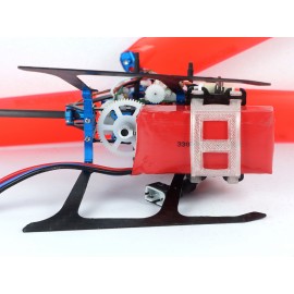 Low Profile Carbon Fiber Landing Gear w/ Adjustable Battery Mount (BLUE) - BLADE MCPX BL2