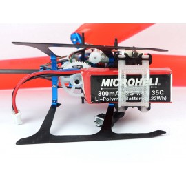 Low Profile Carbon Fiber Landing Gear w/ Adjustable Battery Mount (BLUE) - BLADE MCPX BL2