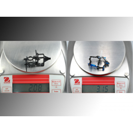 Aluminum/Carbon Fiber/Delrin Main Frame (RED) - BLADE NANO S2 / S3