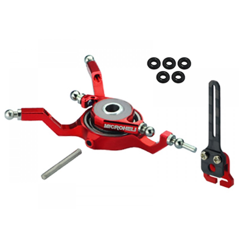Aluminum Swashplate w/ Anti-Rotation Guide (RED) - BLADE NANO CPX / CPS / S2 / S3