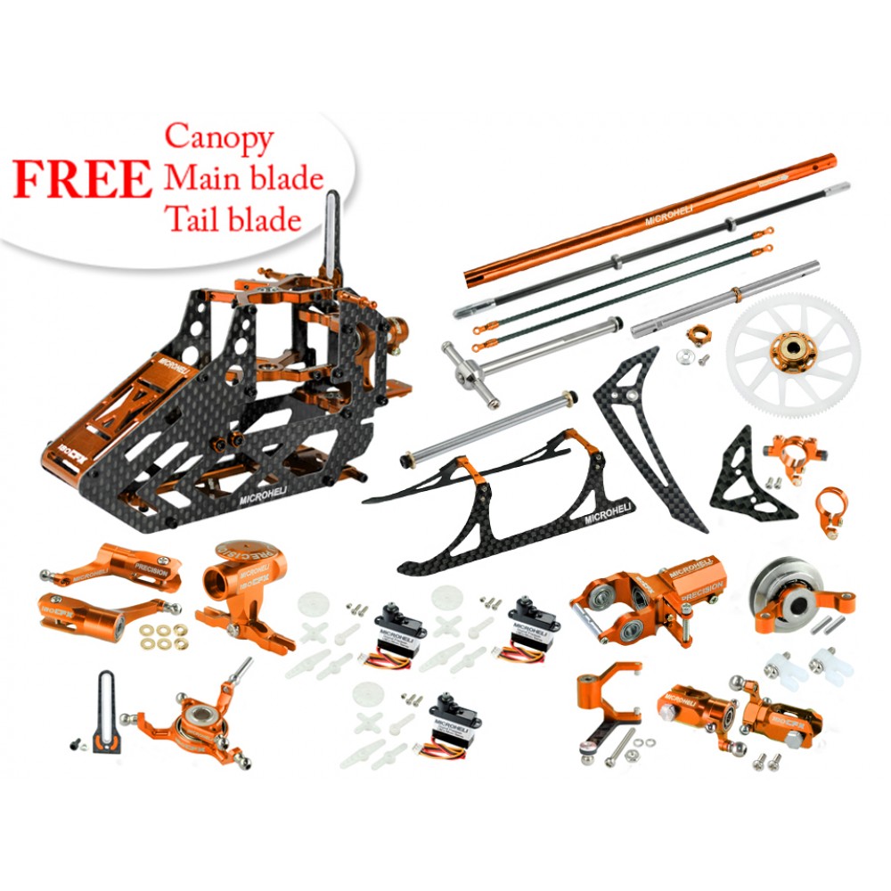 CNC Blade 180 CFX Performance Combo Package (ORANGE) - BLADE 180 CFX