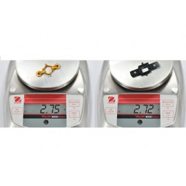 Precision CNC Aluminum Main Blade Grip w/ Titanium Ball (GOLD) - BLADE 120 S / S2