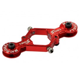 Precision CNC Aluminum Main Blade Grip w/ Titanium Ball (RED) - BLADE 120 S / S2