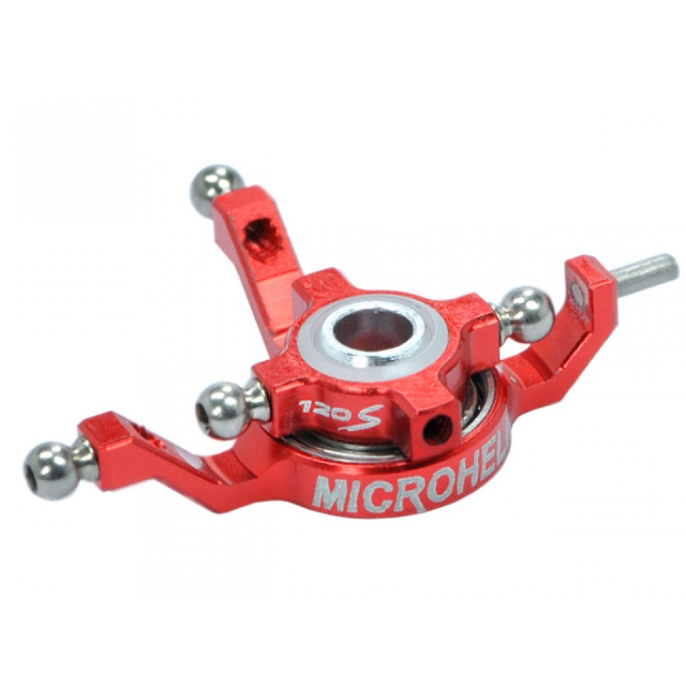 Precision CNC Titanium X Swashplate (RED) - BLADE 120 S / S2