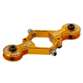 Precision CNC Aluminum Main Blade Grip w/ Titanium Ball (GOLD) - BLADE 120 S / S2