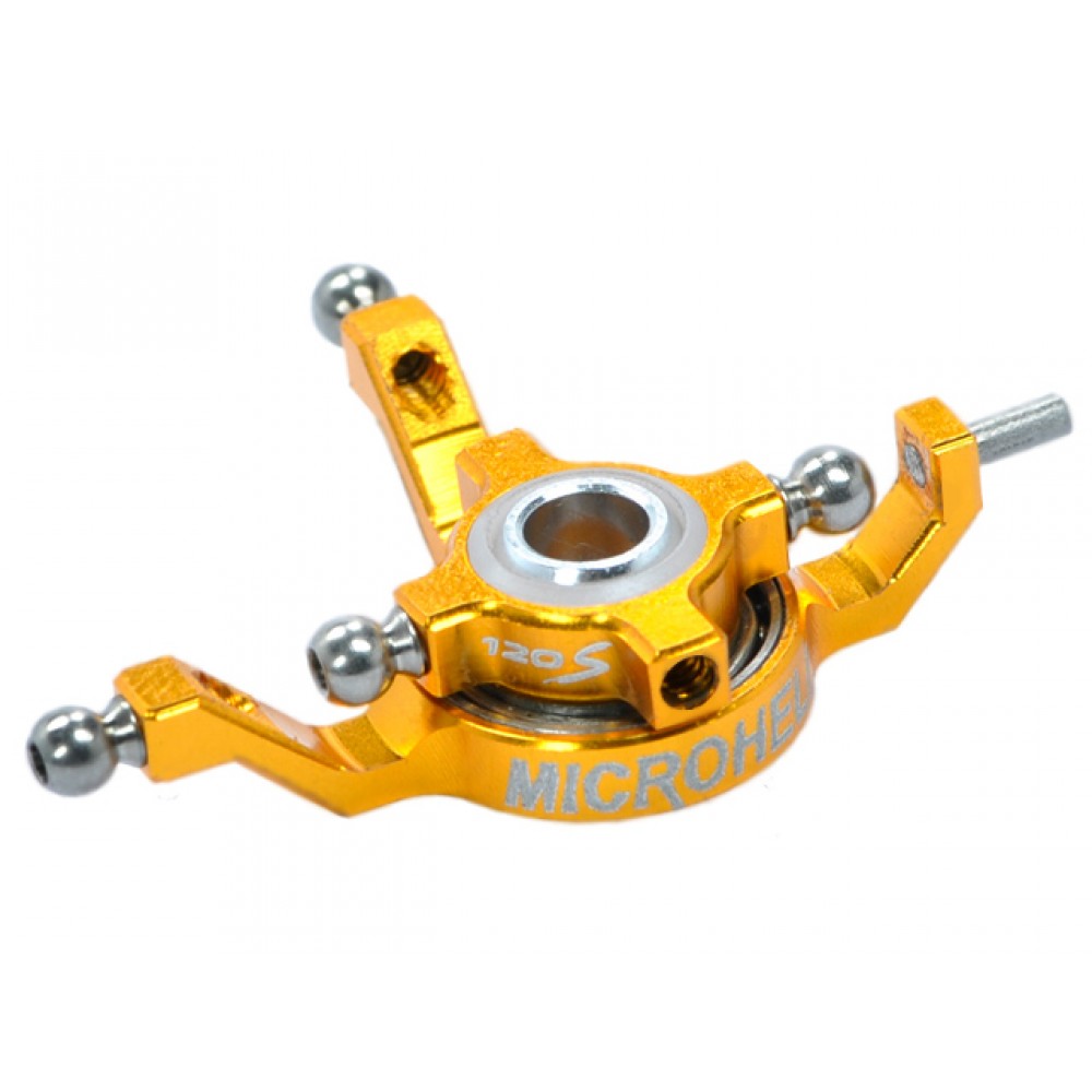 Precision CNC Titanium X Swashplate (GOLD) - BLADE 120 S / S2
